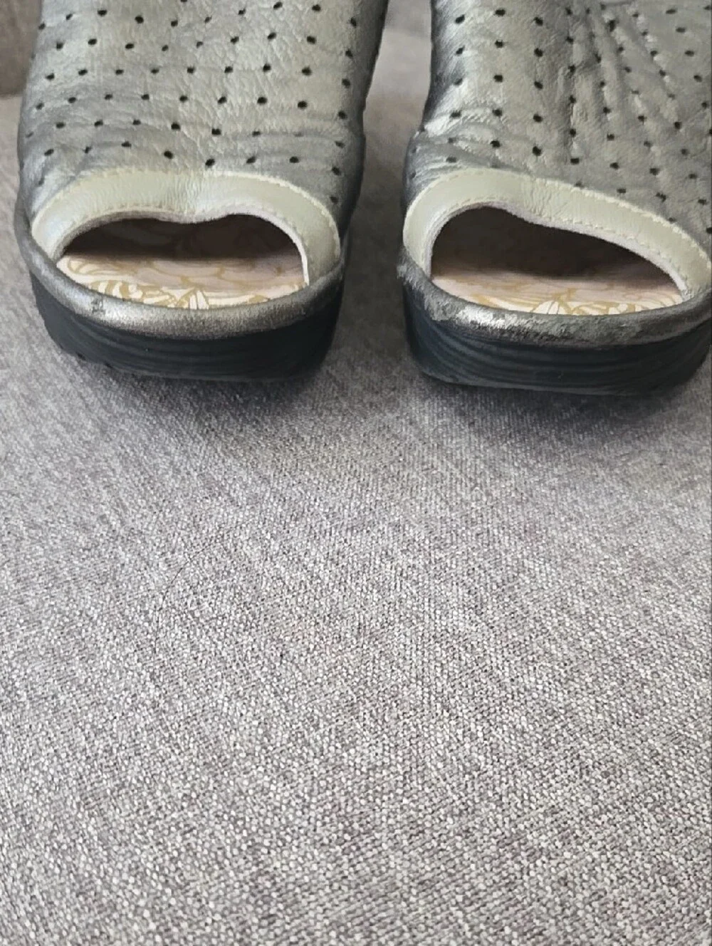 Fly London metallic perforated
